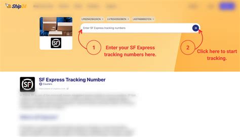 sf express tracking numbers.